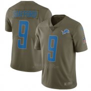 Camiseta NFL Limited Nino Detroit Lions 9 Stafford 2017 Salute To Service Verde