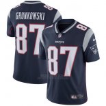 Camiseta NFL Limited Nino New England Patriots 87 Gronkowski Azul