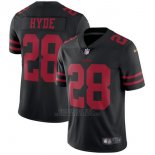 Camiseta NFL Limited Nino San Francisco 49ers 28 Hyde Negro