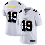 Camiseta NFL Limited Pittsburgh Steelers Smith-Schuster Logo Dual Overlap Blanco