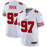 Camiseta NFL Limited San Francisco 49ers Bosa Team Logo Fashion Blanco