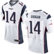 Camiseta New England Patriots Grogan Blanco Nike Elite NFL Hombre