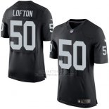 Camiseta Oakland Raiders Lofton Negro Nike Elite NFL Hombre