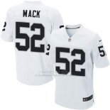 Camiseta Oakland Raiders Mack Blanco Nike Elite NFL Hombre