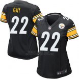 Camiseta Pittsburgh Steelers Gay Negro Nike Game NFL Mujer