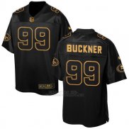 Camiseta San Francisco 49ers Buckner 2016 Negro Nike Elite Pro Line Gold NFL Hombre