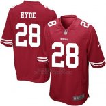 Camiseta San Francisco 49ers Hyde Rojo Nike Game NFL Nino