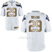 Camiseta Seattle Seahawks Thomas Blanco Nike Gold Game NFL Hombre