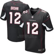 Camiseta Arizona Cardinals Brown Negro Nike Elite NFL Hombre