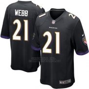 Camiseta Baltimore Ravens Webb Negro Nike Game NFL Nino