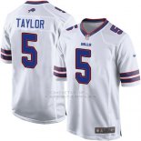 Camiseta Buffalo Bills Taylor Blanco Nike Game NFL Hombre
