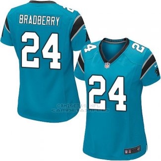 Camiseta Carolina Panthers Bradberry Lago Azul Nike Game NFL Mujer