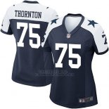 Camiseta Dallas Cowboys Thornton Negro Blanco Nike Game NFL Mujer