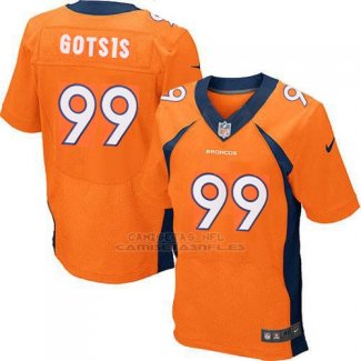 Camiseta Denver Broncos Gotsis Naranja 2016 Nike Elite NFL Hombre