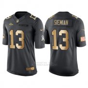 Camiseta Denver Broncos Siemian Negro 2016 Nike Gold Anthracite Salute To Service NFL Hombre