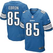 Camiseta Detroit Lions Ebron Azul Nike Elite NFL Hombre