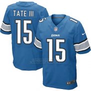 Camiseta Detroit Lions Tate Iii Nike Elite NFL Azul Hombre