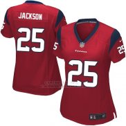 Camiseta Houston Texans Jackson Rojo Nike Game NFL Mujer