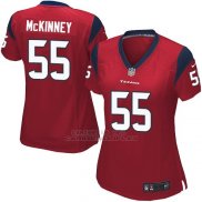 Camiseta Houston Texans McKinney Rojo Nike Game NFL Mujer