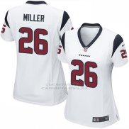 Camiseta Houston Texans Miller Blanco Nike Game NFL Mujer