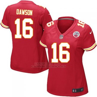 Camiseta Kansas City Chiefs Dawson Rojo Nike Game NFL Mujer