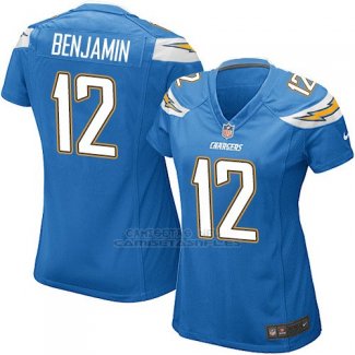 Camiseta Los Angeles Chargers Benjamin Azul Nike Game NFL Mujer