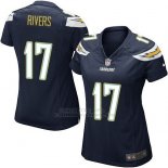 Camiseta Los Angeles Chargers Rivers Negro Nike Game NFL Mujer