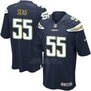 Camiseta Los Angeles Chargers Seau Negro Nike Game NFL Hombre