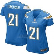 Camiseta Los Angeles Chargers Tomlinson Azul Nike Game NFL Mujer