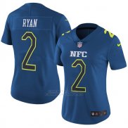 Camiseta NFC Ryan Azul 2017 Pro Bowl NFL Mujer