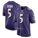 Camiseta NFL Game Baltimore Ravens Marquise Brown Violeta