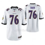 Camiseta NFL Game Hombre Baltimore Ravens Maurquice Shakir Blanco
