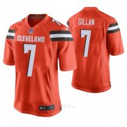 Camiseta NFL Game Hombre Cleveland Browns Jamie Gillan Naranja