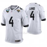 Camiseta NFL Game Hombre Jacksonville Jaguars Josh Lambo 25th Aniversario Typename Blanco