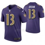 Camiseta NFL Legend Hombre Baltimore Ravens John Marron Violeta Color Rush