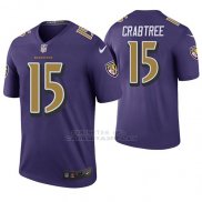 Camiseta NFL Legend Hombre Baltimore Ravens Michael Crabtree Violeta Color Rush