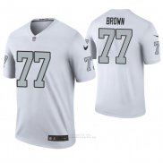 Camiseta NFL Legend Hombre Oakland Raiders Trent Brown Color Rush Blanco