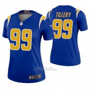Camiseta NFL Legend Mujer Los Angeles Chargers 99 Jerry Tillery 2nd Alterno Azul
