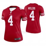 Camiseta NFL Legend Mujer San Francisco 49ers 4 Nick Mullens Rojo
