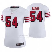 Camiseta NFL Legend Mujer San Francisco 49ers Fred Warner Blanco Color Rush