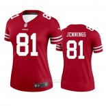 Camiseta NFL Legend Mujer San Francisco 49ers Jauan Jennings Rojo