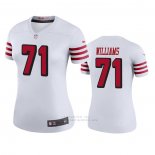 Camiseta NFL Legend Mujer San Francisco 49ers Trent Williams Blanco Color Rush