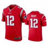 Camiseta NFL Legend New England Patriots Tom Brady Inverted Rojo