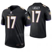 Camiseta NFL Limited Hombre Baltimore Ravens Jordan Lasley Negro Legend