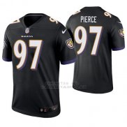 Camiseta NFL Limited Hombre Baltimore Ravens Michael Pierce Negro Legend