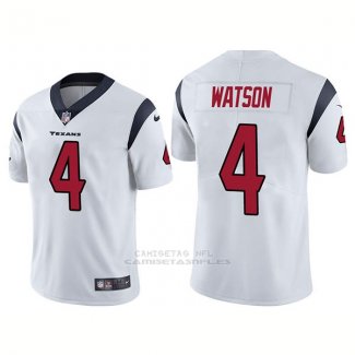 Camiseta NFL Limited Hombre Houston Texans 4 Deshaun Watson Vapor Untouchable Limited Blanco