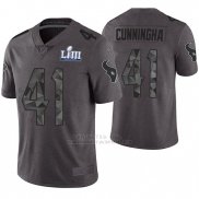 Camiseta NFL Limited Hombre Houston Texans Zach Cunningham Gris Super Bowl LIII