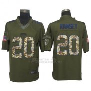Camiseta NFL Limited Hombre Jacksonville Jaguars 20 Ramsey Verde