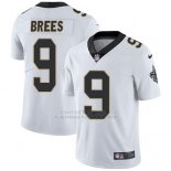 Camiseta NFL Limited Hombre New Orleans Saints 9 Drew Brees Blanco Stitched Vapor Untouchable