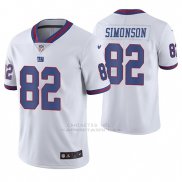 Camiseta NFL Limited Hombre New York Giants Scott Simonson Blanco Color Rush